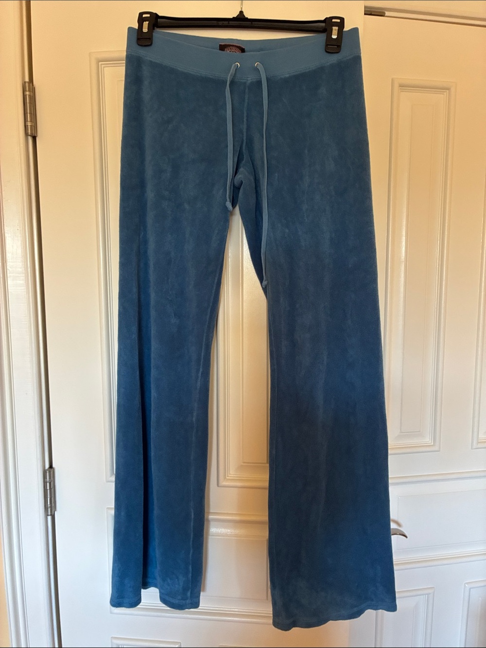 Juicy Couture Light Blue Terry Cloth Drawstring Lounge Pants